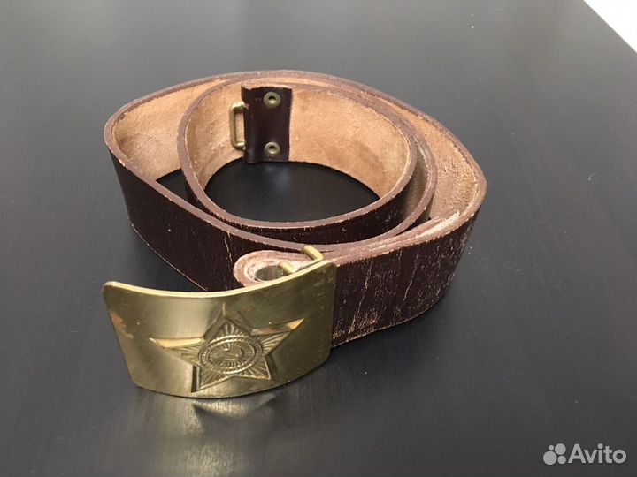 Ремень солдатский кожаный СССР