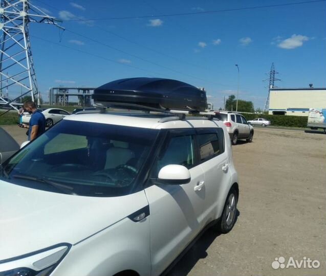 Бокс автомобильный магнум 390 (черный карбон)