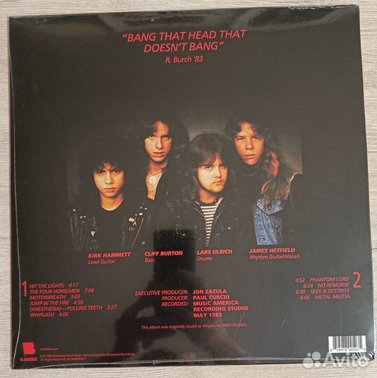 Metallica - Kill'Em All 180g