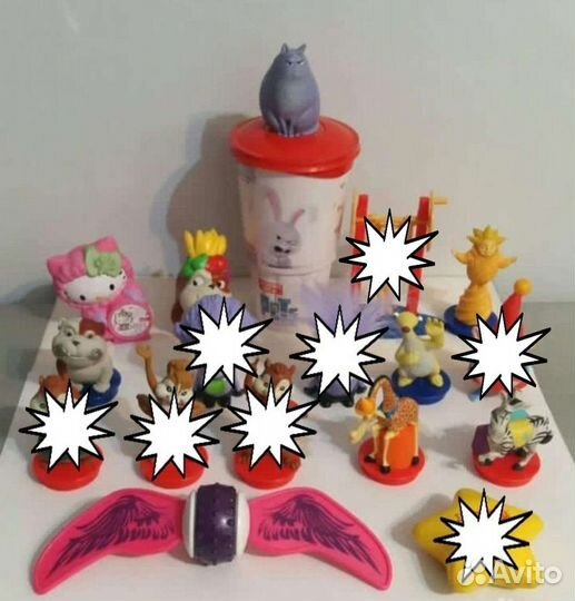 Игрушки из Макдональдса, кинотеатра