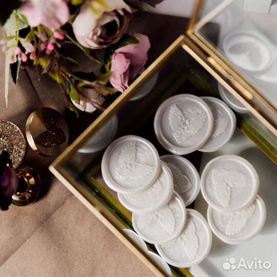 Сургучные оттиски. Готовая сургучная печать