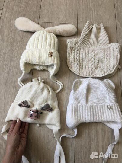 Шапки на девочку 1-2 года