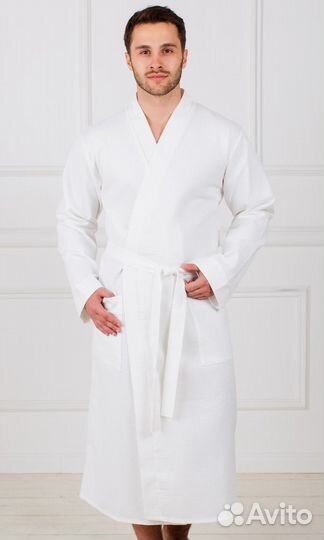 Халат мужской вафельный