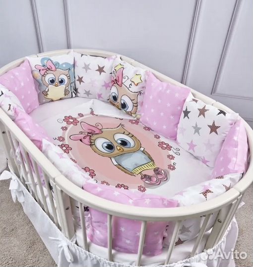 Бортики в детскую кроватку