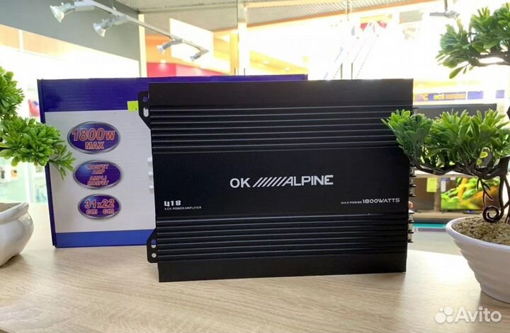 Усилитель звука Alpine 1800W (новый)