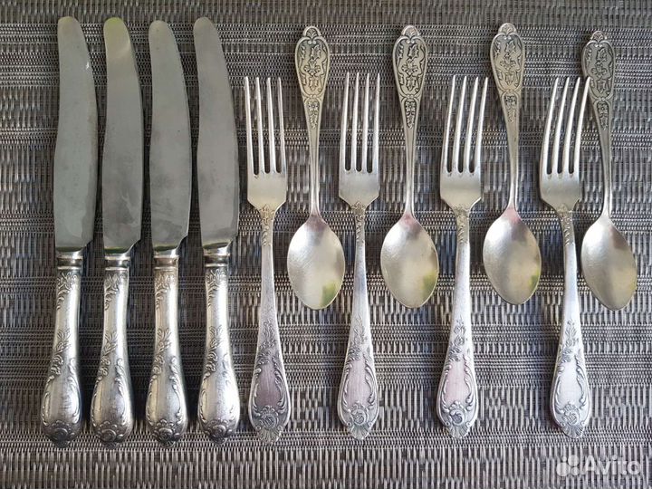 Столовые приборы из мельхиора
