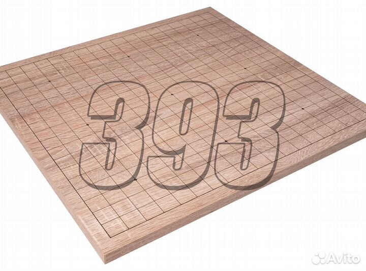 Доска для Го Дуб (двухсторонняя, размер 13 (51802)