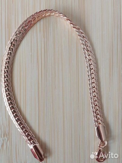 Золотые браслеты новые 585 RG позолота