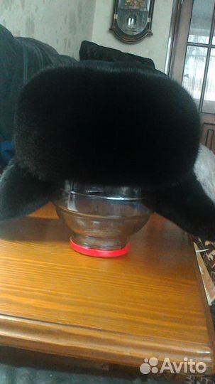 Шапка ушанка современная норка замша размер 56 -58