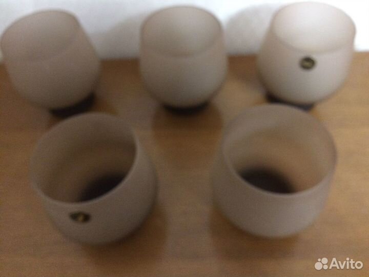 Вазы,стаканы,рюмки из цветного стекла времен СССР