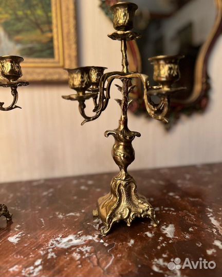 Бронзовые канделябры. Италия