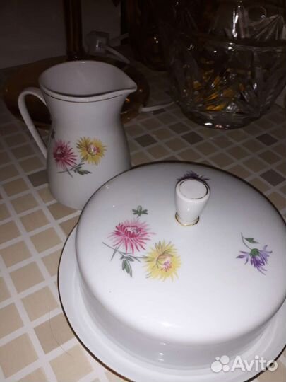 Масленка и сливочник гдр