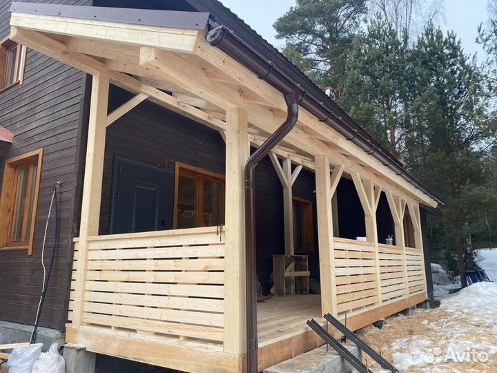 Строительная бригада/ Пристройка/ Терраса/ Баня/ В