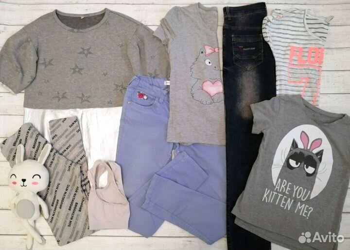 Летние вещи пакетом для девочки 152 158