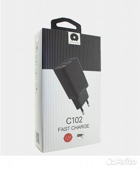 Сзу WUW C-101 1*USB 2.4 A Black