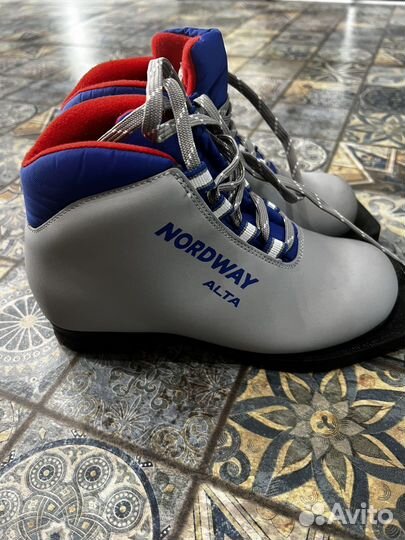 Лыжи беговые детские 140 Nordway с ботинками 34