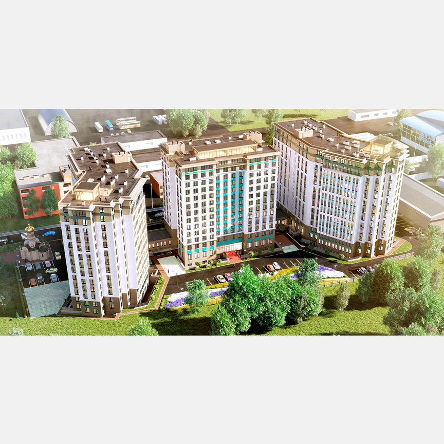 2-к. апартаменты, 52,4 м², 11/13 эт.