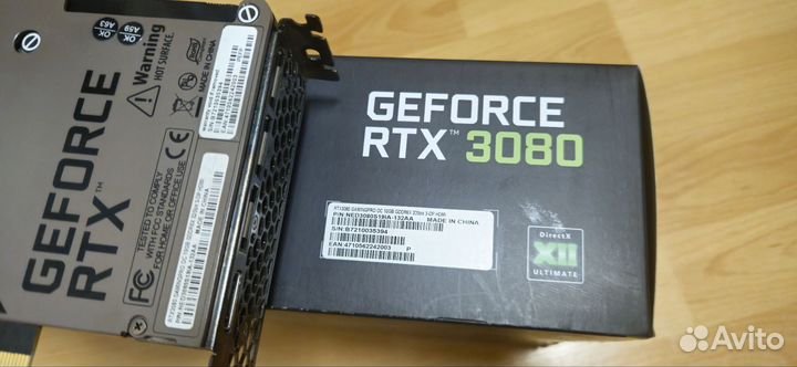 Видеокарта Palit RTX 3080 GamingPro OC 10GB