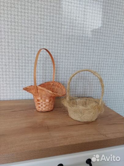 Корзина плетеная для цветов подарков конфет