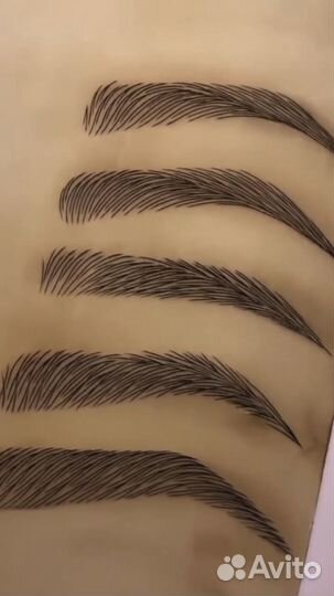 Микроблейдинг бровей волоски 6D