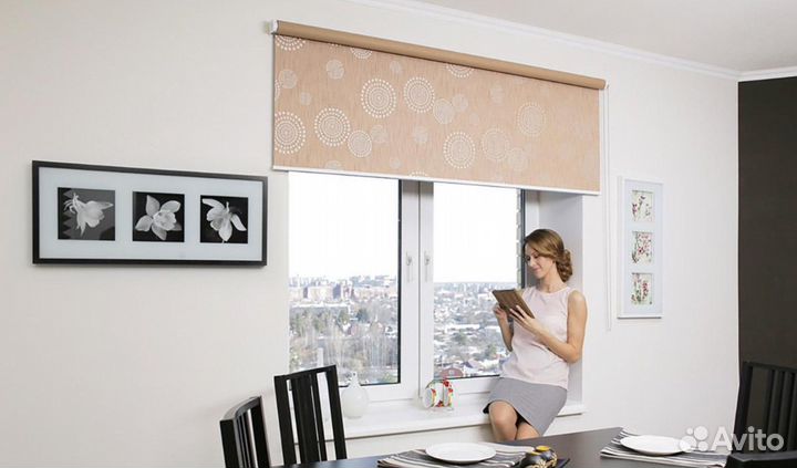 Рулонные шторы день ночь