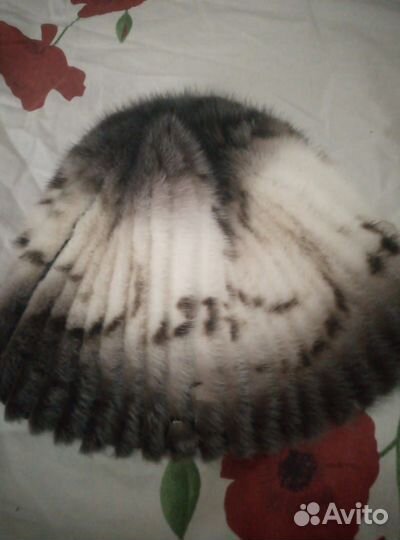 Шапка норковая женская вязаная