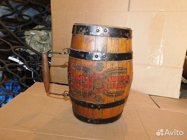 Антикварный, красивый винный бочонок,СССР 3 л,в ин