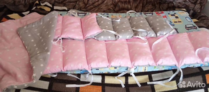 Бортики в детскую кроватку новые