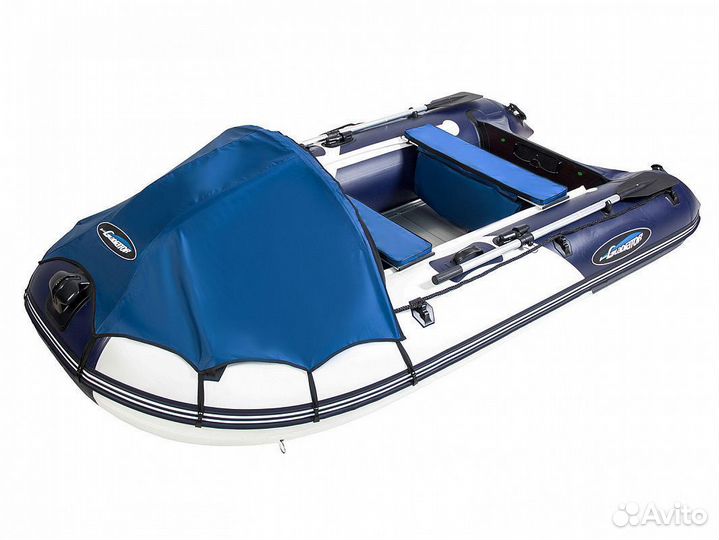 Надувная лодка gladiator D450AL В синем цвете