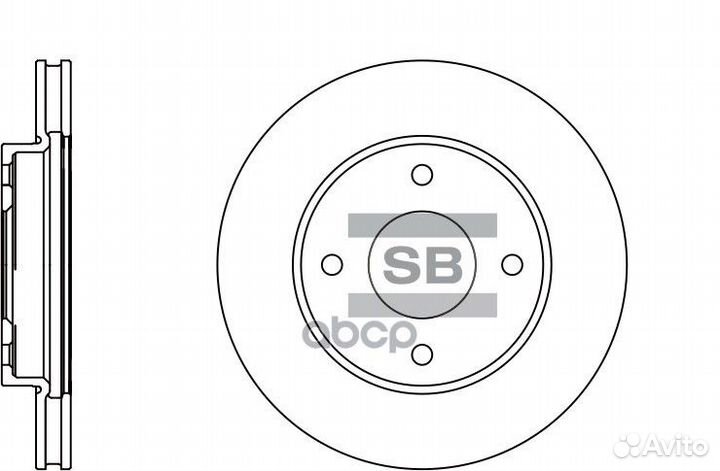 Диск тормозной передний nissan micra III (K12)
