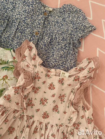 Одежда для девочки Zara, H&M 86