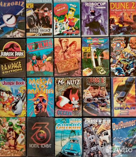 Картриджи Sega Mega Drive 2