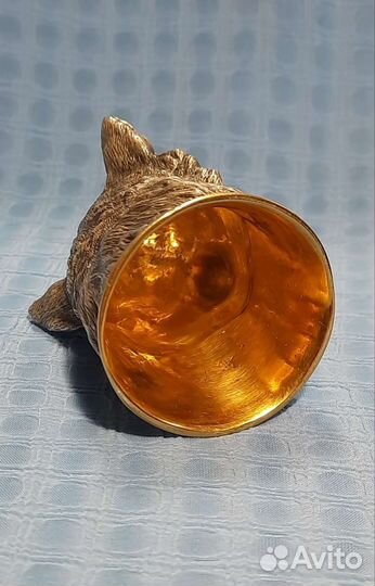 Охотничий стакан-перевёртыш ритон Волк Серебро