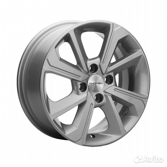 Литые диски 6x15 4x100 54.1 ET48 khomen KHW 1501 F-silver