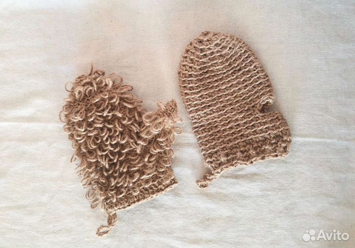 Мочалка/рукавица из джута