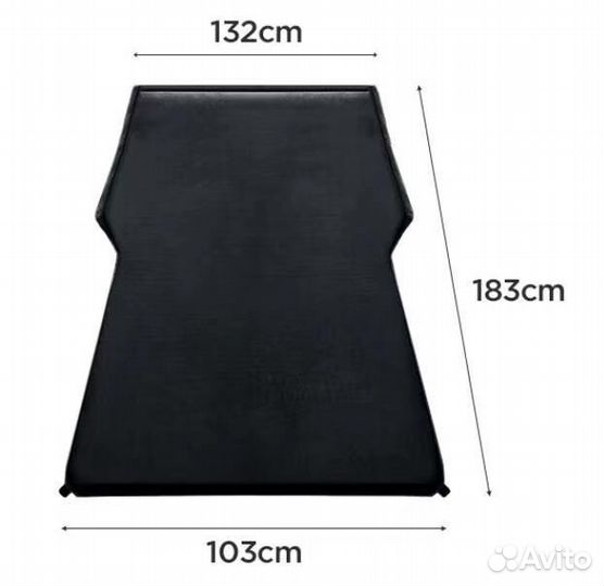 Самонадувающийся матрас в авто, толщина 5 см