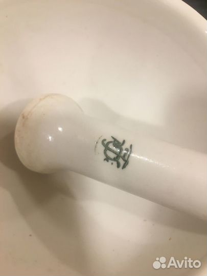 Ступка малая фарфоровая аптечная раритет