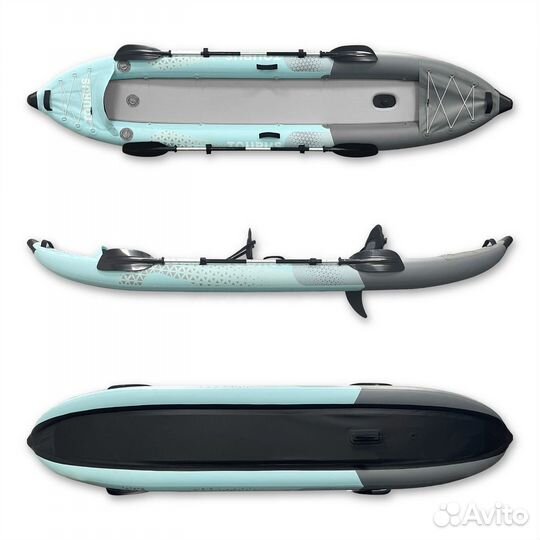 Надувной двухместный каяк байдарка tourus Kayak-2