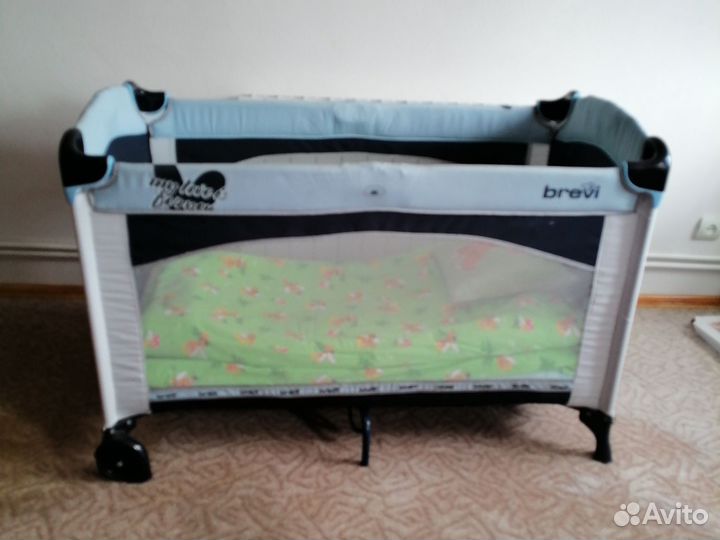 Детская кровать манеж с матрасом