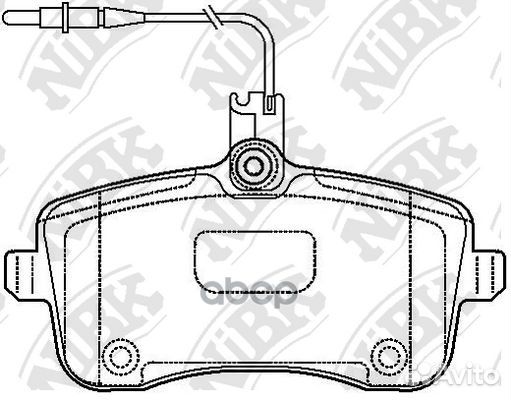 Колодки тормозные дисковые PN0469W NiBK