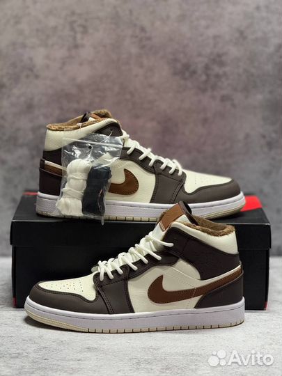 Air Jordan 1 Mid SE Cream Dark Кеды Мужские