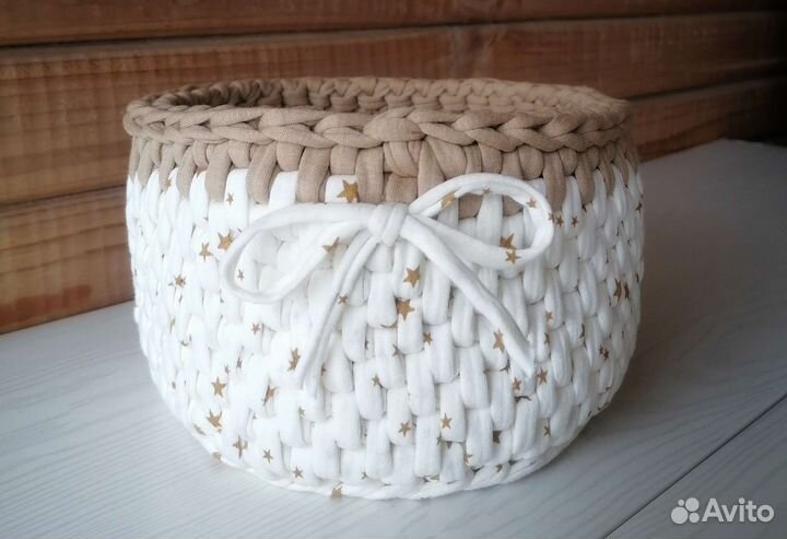 Корзина интерьерная из хлопка