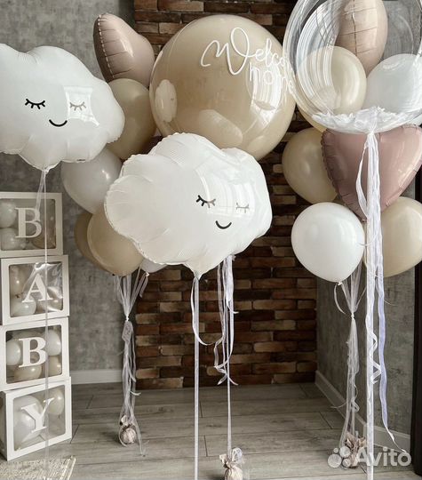 Воздушные шары на выписку из роддома