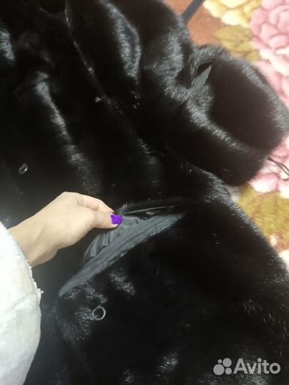 Шуба норковая 42 44 черная