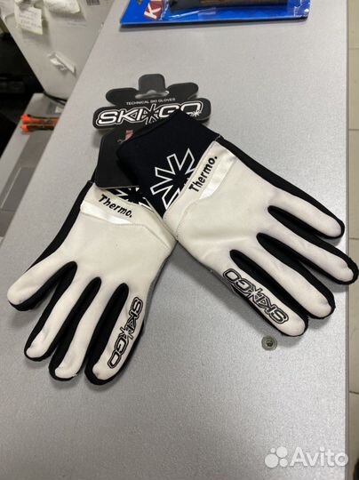 Перчатки лыжные SKI-GO thermo white