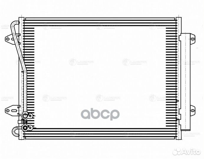 Радиатор кондиц. с ресивером для а м vw passat b6