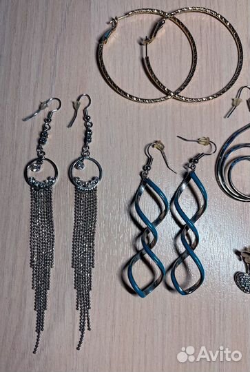 Серьги бижутерия