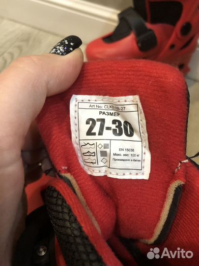 Коньки детские nordway 27-30