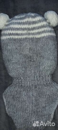 Шапка шлем зимняя