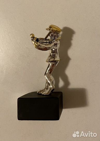 Фигурка скрипача серебряная